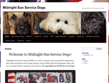 Tablet Screenshot of midnightsunservicedogs.com